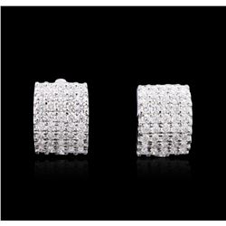 14KT White Gold 2.34 ctw Diamond Earrings