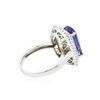 Image 3 : 14KT Two-Tone Gold 8.08 ctw Tanzanite and Diamond Ring
