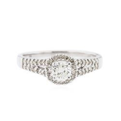 14KT White Gold 0.69 ctw Diamond Ring