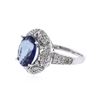 Image 2 : 14KT White Gold 2.85 ctw Tanzanite and Diamond Ring