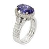 Image 3 : 14KT Two-Tone Gold 3.41 ctw Tanzanite and Diamond Ring