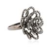 Image 2 : 18KT Black Gold 1.44 ctw Diamond Ring