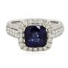 Image 1 : 14KT Two-Tone 2.57 ctw Tanzanite and Diamond Ring