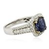 Image 2 : 14KT Two-Tone 2.57 ctw Tanzanite and Diamond Ring