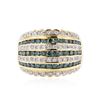 Image 1 : 14KT Yellow Gold 1.54 ctw Diamond Ring