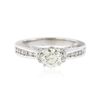 Image 1 : 14KT White Gold 1.36 ctw Diamond Ring
