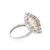 Image 3 : 14KT White Gold 10.13 ctw Citrine and Diamond Ring