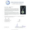 Image 3 : 14KT White Gold 1.33 ctw Emerald and Diamond Pendant With Chain