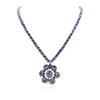Image 2 : 14KT White Gold 31.20 ctw Tanzanite and Diamond Necklace