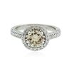 Image 1 : 18KT White Gold 1.91 ctw Diamond Ring