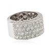 Image 2 : 18KT White Gold 5.63 ctw Diamond Ring