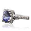 Image 2 : 14KT White Gold 2.05 ctw Tanzanite and Diamond Ring