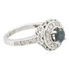 Image 2 : 14KT White Gold 1.57 ctw Blue Diamond Ring