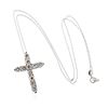 Image 1 : 14KT White Gold 2.58 ctw Diamond Pendant With Chain