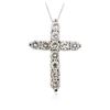 Image 2 : 14KT White Gold 2.58 ctw Diamond Pendant With Chain