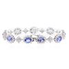Image 2 : 14KT White Gold 13.14 ctw Tanzanite and Diamond Bracelet