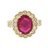 Image 1 : 14KT Yellow Gold 3.44 ctw Ruby and Diamond Ring