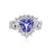 Image 1 : 14KT White Gold 2.01 ctw Tanzanite and Diamond Ring