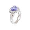 Image 3 : 14KT White Gold 2.01 ctw Tanzanite and Diamond Ring