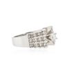 Image 2 : 18KT White Gold 1.54 ctw Diamond Ring