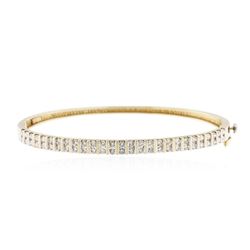 14KT Yellow Gold 1.46 ctw Diamond Bangle Bracelet