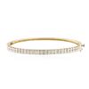 Image 1 : 14KT Yellow Gold 1.46 ctw Diamond Bangle Bracelet