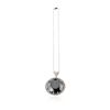 Image 1 : 14KT White Gold 127.94 ctw Black and White Diamond Pendant With Chain