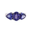 Image 1 : 18KT White Gold 3.97 ctw Tanzanite Ring