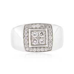 14KT White Gold 0.68 ctw Diamond Ring