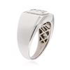 Image 3 : 14KT White Gold 0.68 ctw Diamond Ring