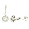 Image 2 : 14KT White Gold 1.55 ctw Diamond Earrings