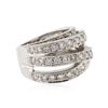 Image 2 : 14KT White Gold 3.67 ctw Diamond Ring