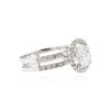 Image 2 : 14KT White Gold 1.75 ctw Diamond Ring