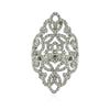 Image 1 : 14KT White Gold 0.93 ctw Diamond Ring