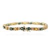 Image 2 : 14KT Yellow Gold 12.35 ctw Sapphire and Diamond Bracelet