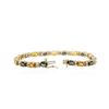 Image 3 : 14KT Yellow Gold 12.35 ctw Sapphire and Diamond Bracelet