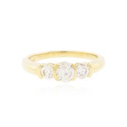 14KT Yellow Gold 0.84 ctw Diamond Ring