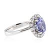 Image 2 : 14KT White Gold 2.16 ctw Tanzanite and Diamond Ring