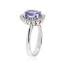 Image 3 : 14KT White Gold 2.16 ctw Tanzanite and Diamond Ring