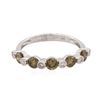 Image 1 : 18KT White Gold 0.50 ctw Cognac Diamond Ring
