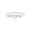 Image 1 : Platinum 0.25 ctw Diamond Ring