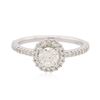 Image 1 : 14KT White Gold 1.12 ctw Diamond Ring