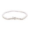 Image 2 : 14KT White Gold 5.34 ctw Diamond Tennis Bracelet