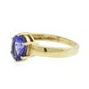 Image 2 : 14KT Yellow Gold 2.35 ctw Tanzanite Ring