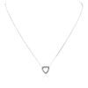 Image 2 : 14KT White Gold 0.52 ctw Diamond Heart Pendant With Chain