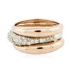 Image 2 : 14KT Two-Tone Gold 0.55 ctw Diamond Ring