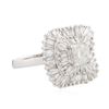 Image 2 : 14KT White Gold 2.83 ctw Diamond Ballerina Ring