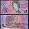 Image 1 : 1996 Fraser/Evans QEII Five Dollar Note