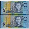 Image 1 : 2003 Macfarlane/Henry 1st and Last Prefix Ten Dollar Notes