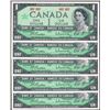 Image 1 : 1967 Canada QEII One Dollar Consecutive Run of Five